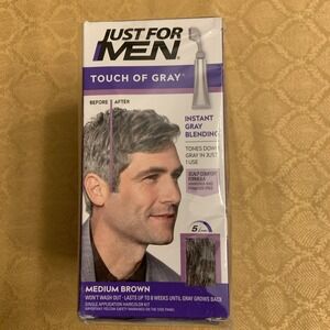 3 Pack Men Touch of Gray Cover Hair Dye Color Comb Applicator, T-35 Medium Brown